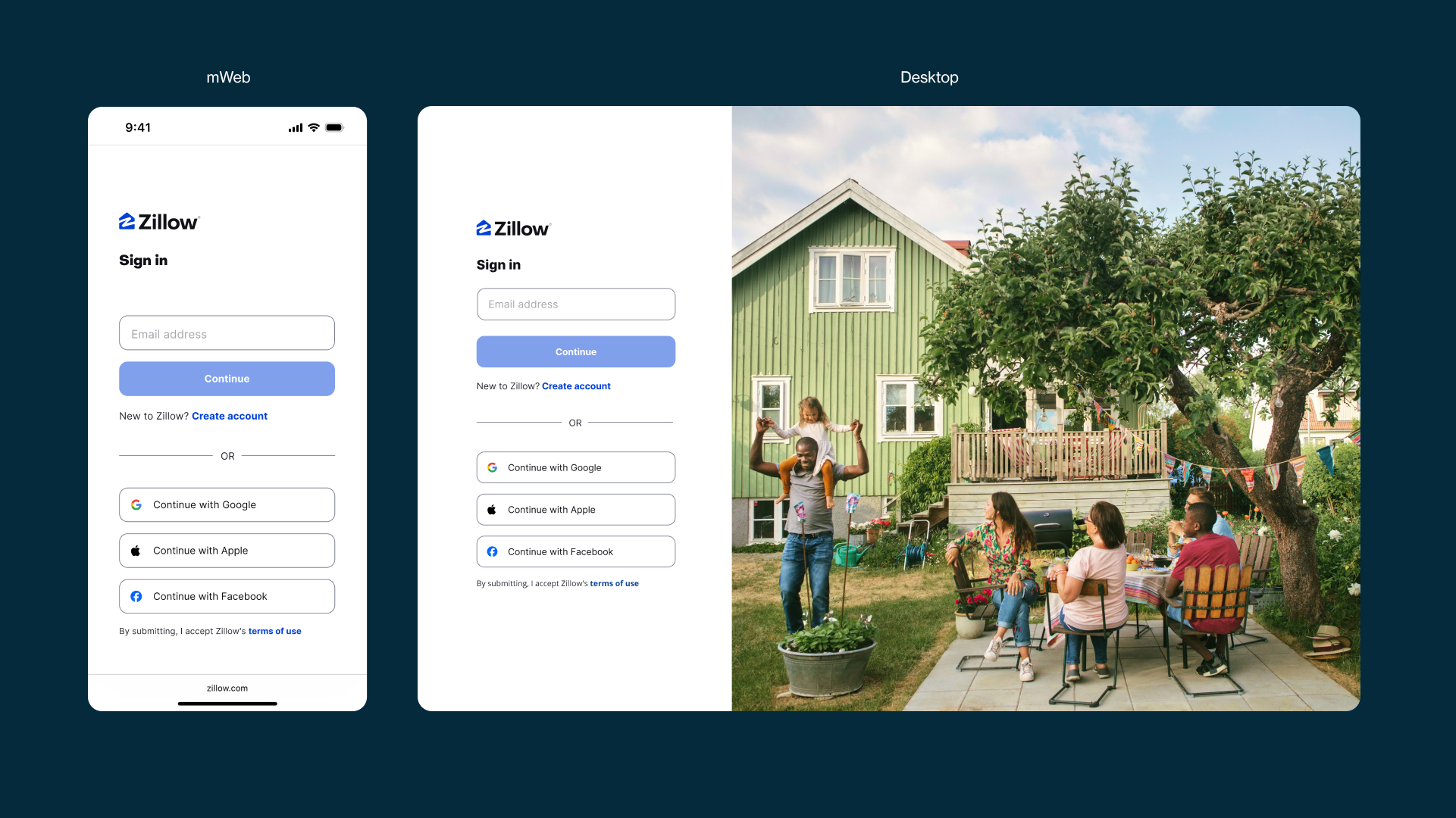 Zillow Sign-In